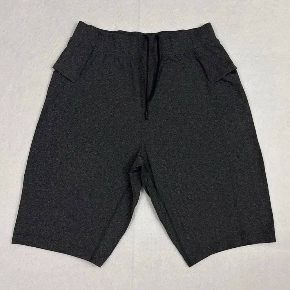 Lululemon Mens Medium Intent Shorts Heathered Black 11